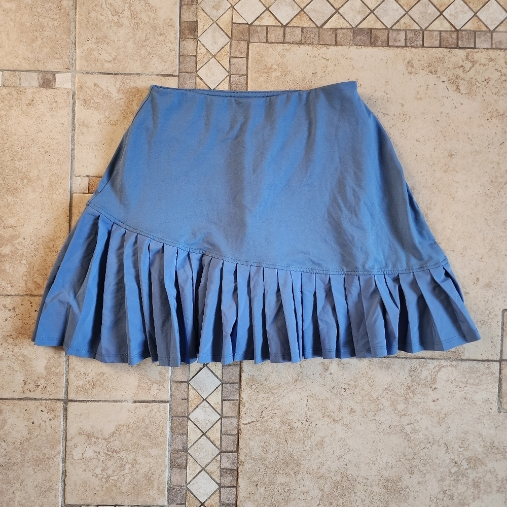 Soybu Blue Skirt with Pleats
